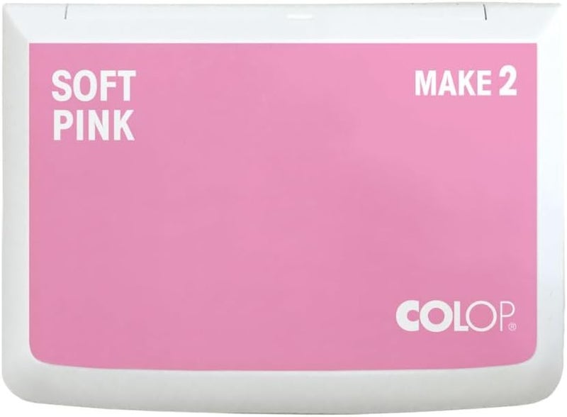 Colop Make Series, Ink Stamp Pads, with Non-Toxic Premium Ink, Water-Based Acid-Free (Soft Pink, Make 2-2-3/4" x 4-1/4") - Image 1